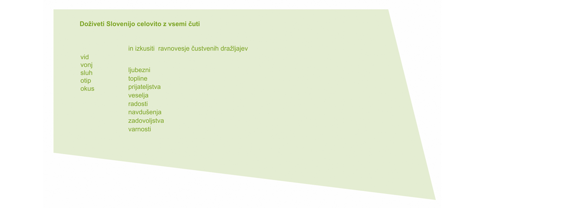 Slovenska turistična organizacija, idejna rešitev projekta promocije nacionalne turistične znamke