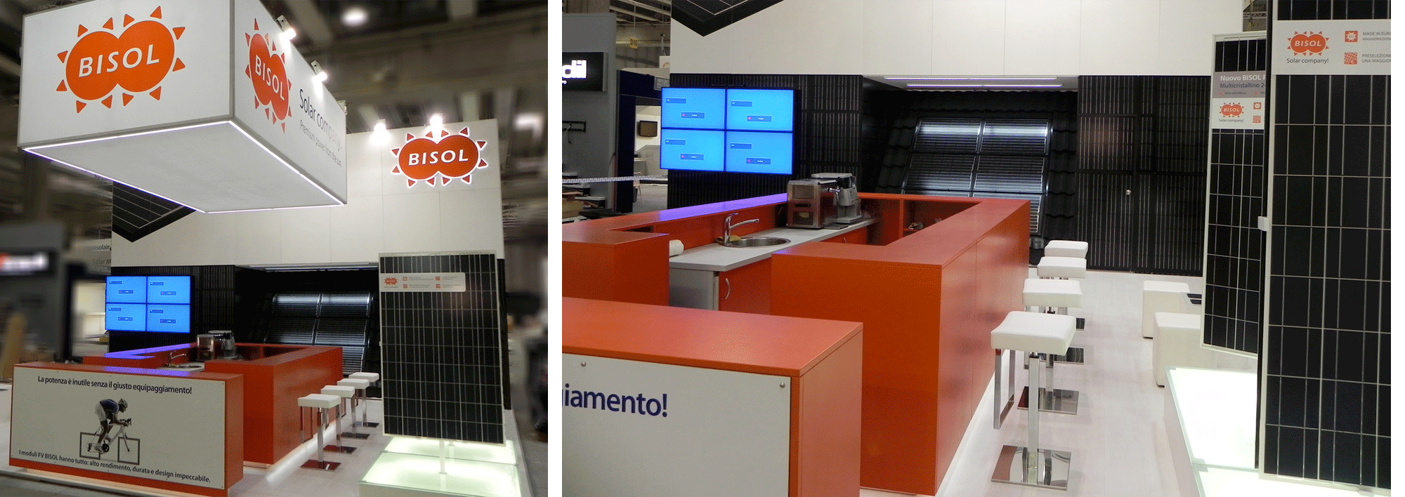 Bisol, projekt in izvedba razstavnega prostora, Solarexpo Verona