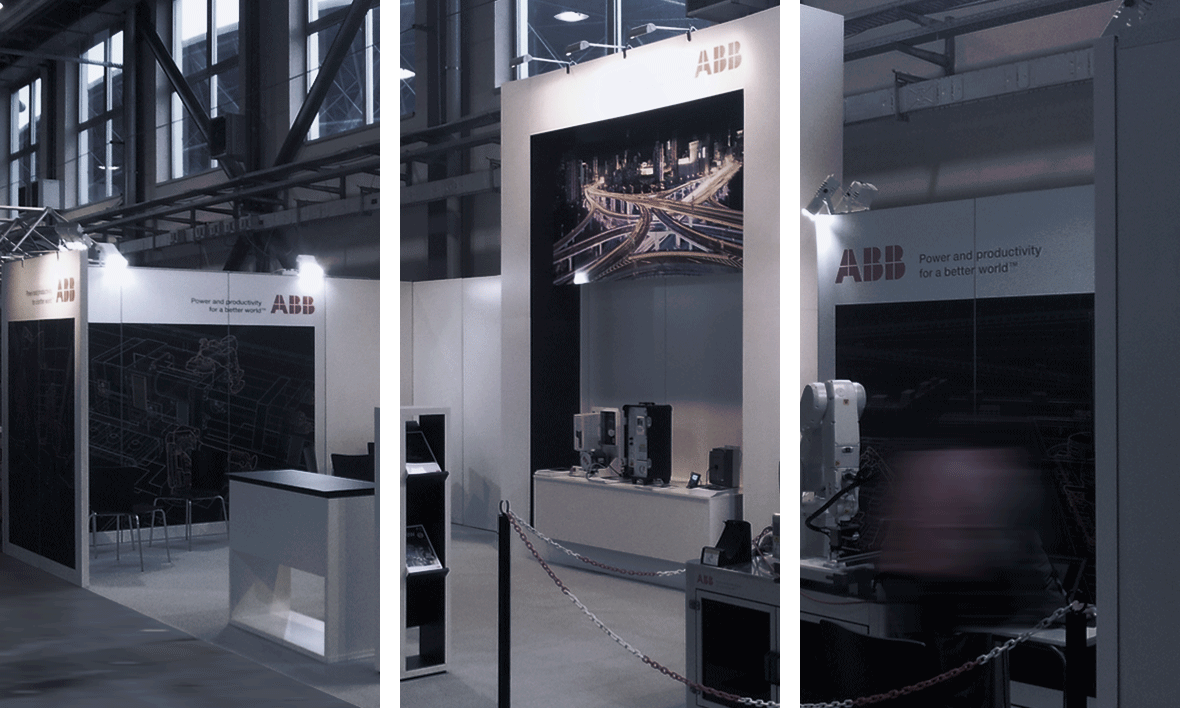 ABB, celostno načrtovanje sejemske stojnice