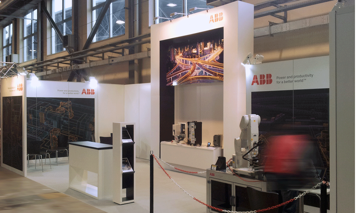 ABB, celostno načrtovanje sejemske stojnice