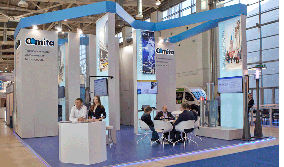 Comita, Idejna zasnova, izvedbeno načrtovanje in realizacija sejemskega nastopa