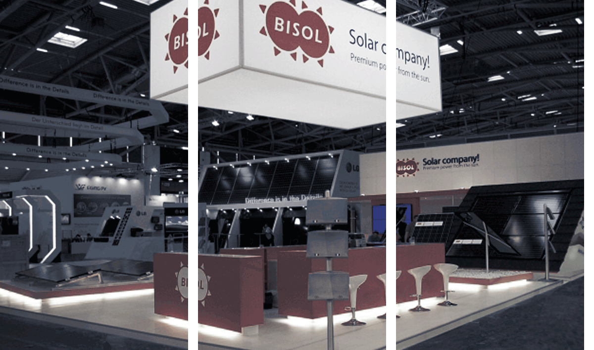 Bisol, projekt celostno arhitekturne grafične zasnove sejemske predstavitve