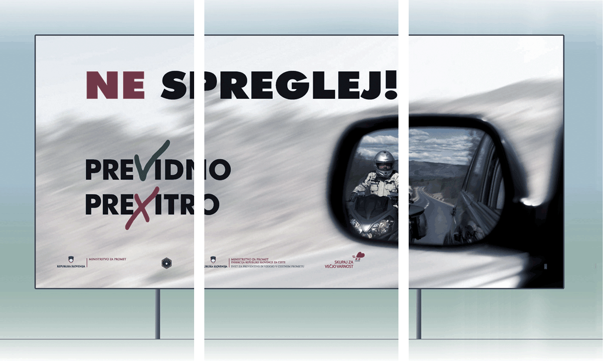 DRSC, kreativna zasnova oglaševalske akcije, scenarij in produkcija TV spota