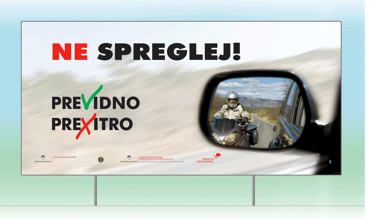 DRSC, kreativna zasnova oglaševalske akcije, scenarij in produkcija TV spota