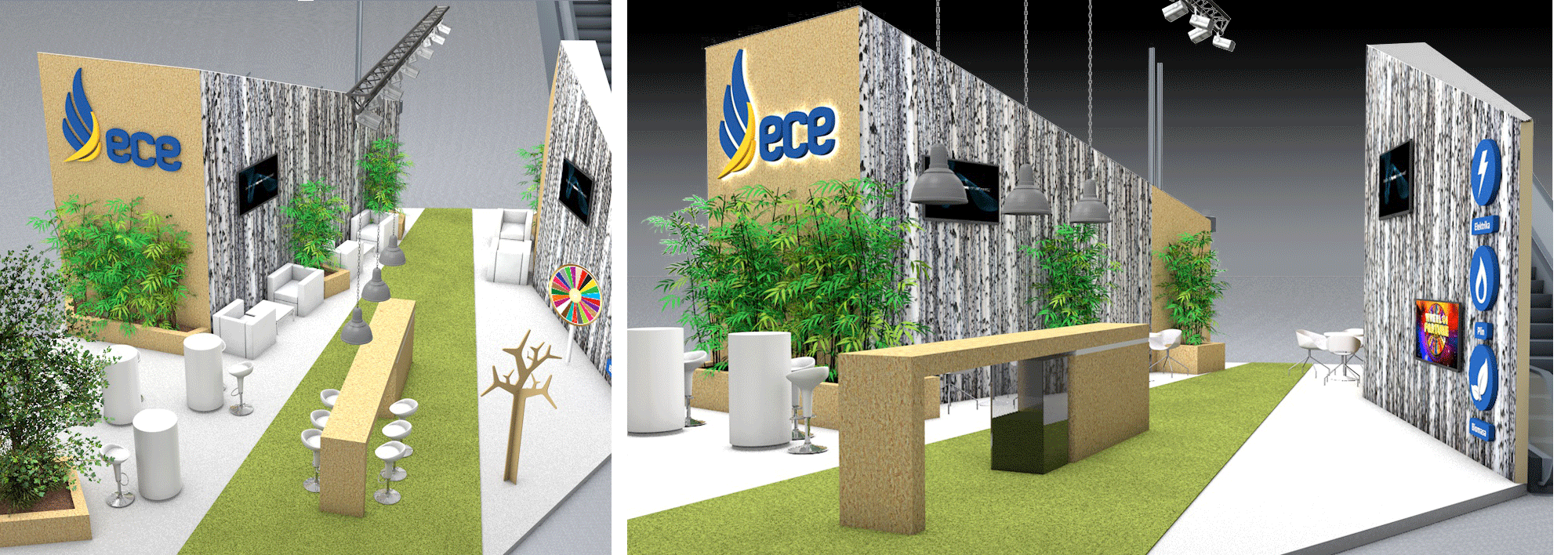 ECE, idejna zasnova in realizacija razstavnega prostora, MOS Celje