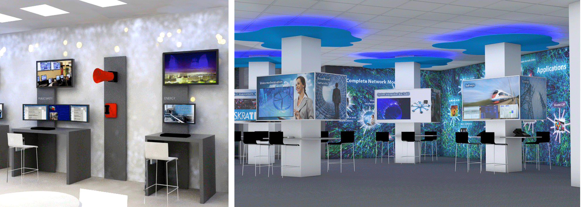 ISKRATEL, projekt ureditve demo centra Kranj