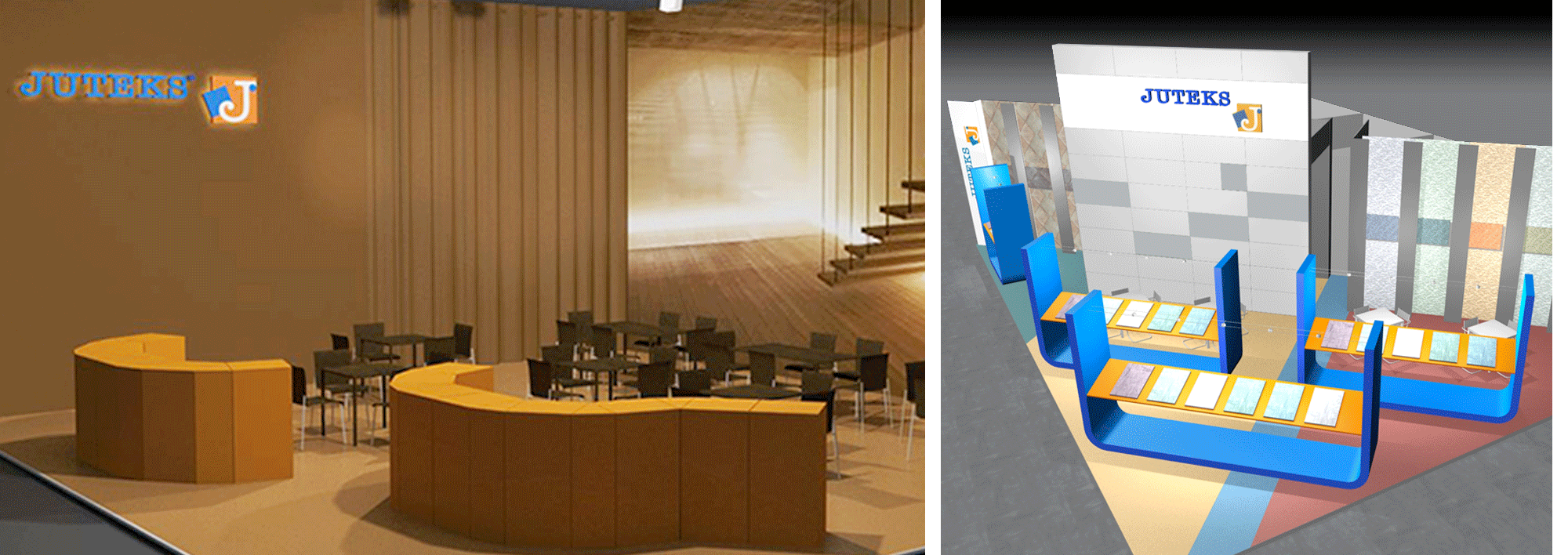 Juteks, idejna zasnova sejemske stojnice, Domotex Hannover